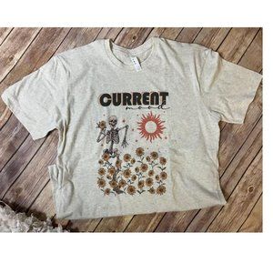 Current Mood Sunflower Skellie Dancing Graphic T-shirt